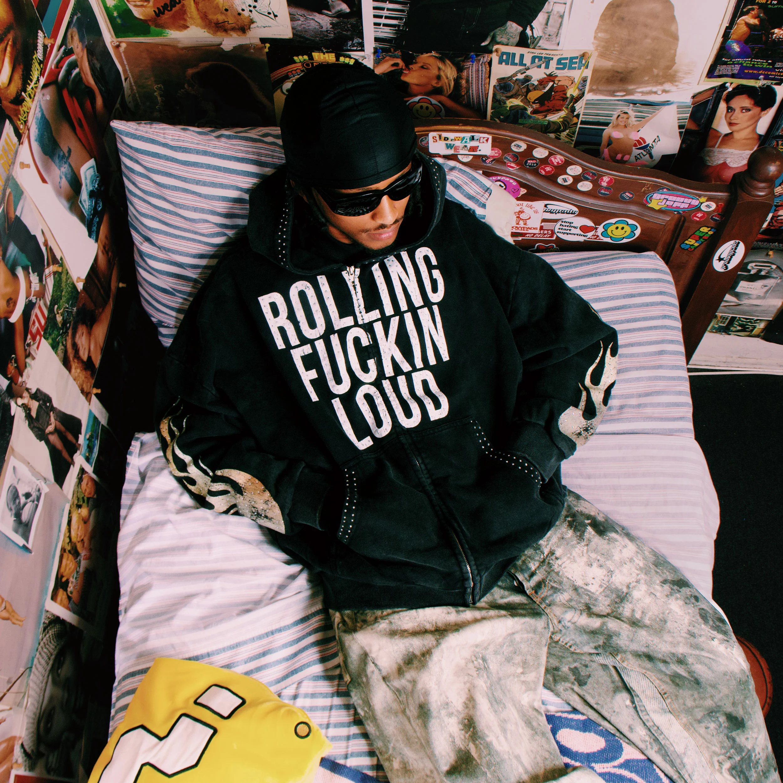 RL RFL Sunwashed Black Zip Hoodie