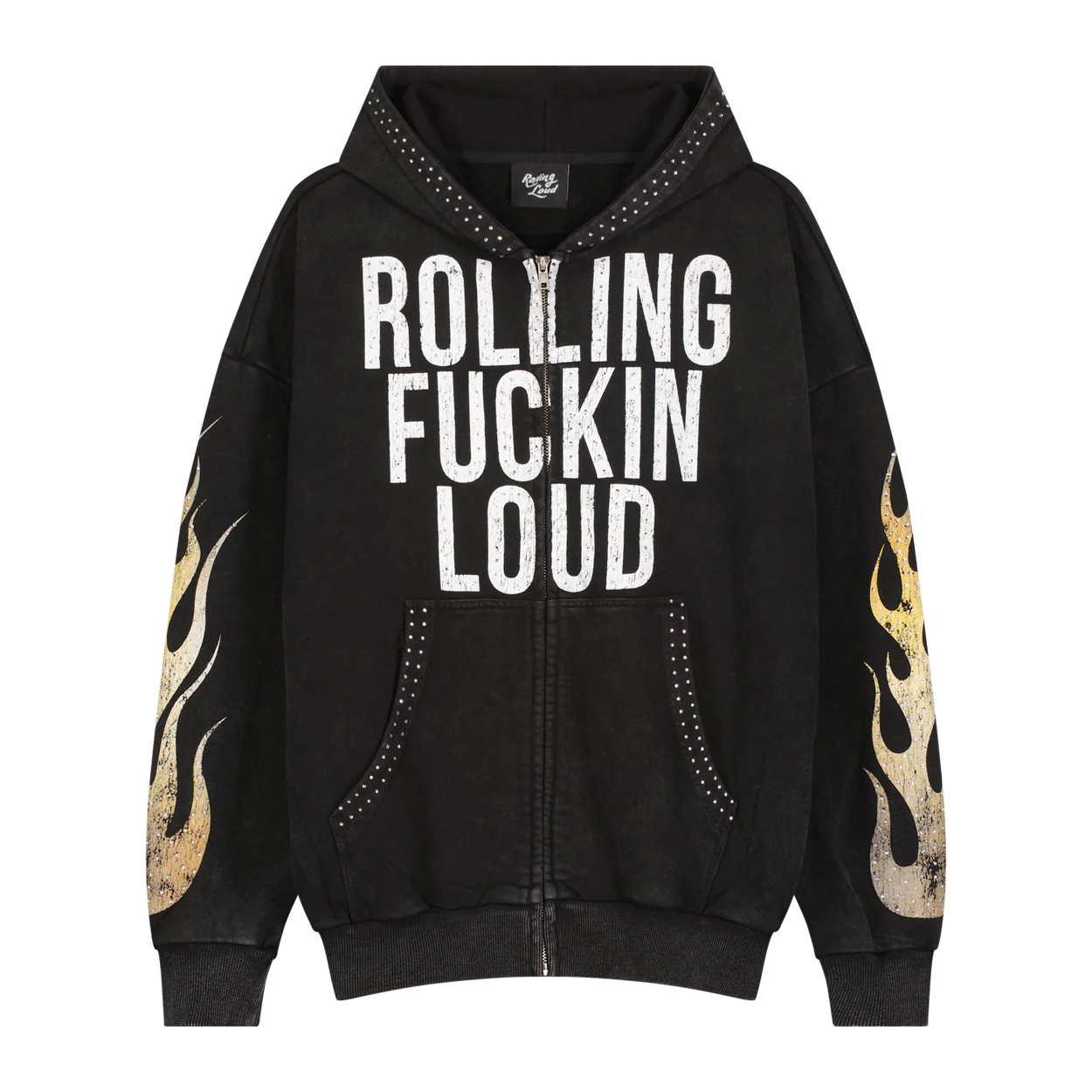 RL RFL Sunwashed Black Zip Hoodie - Image 2