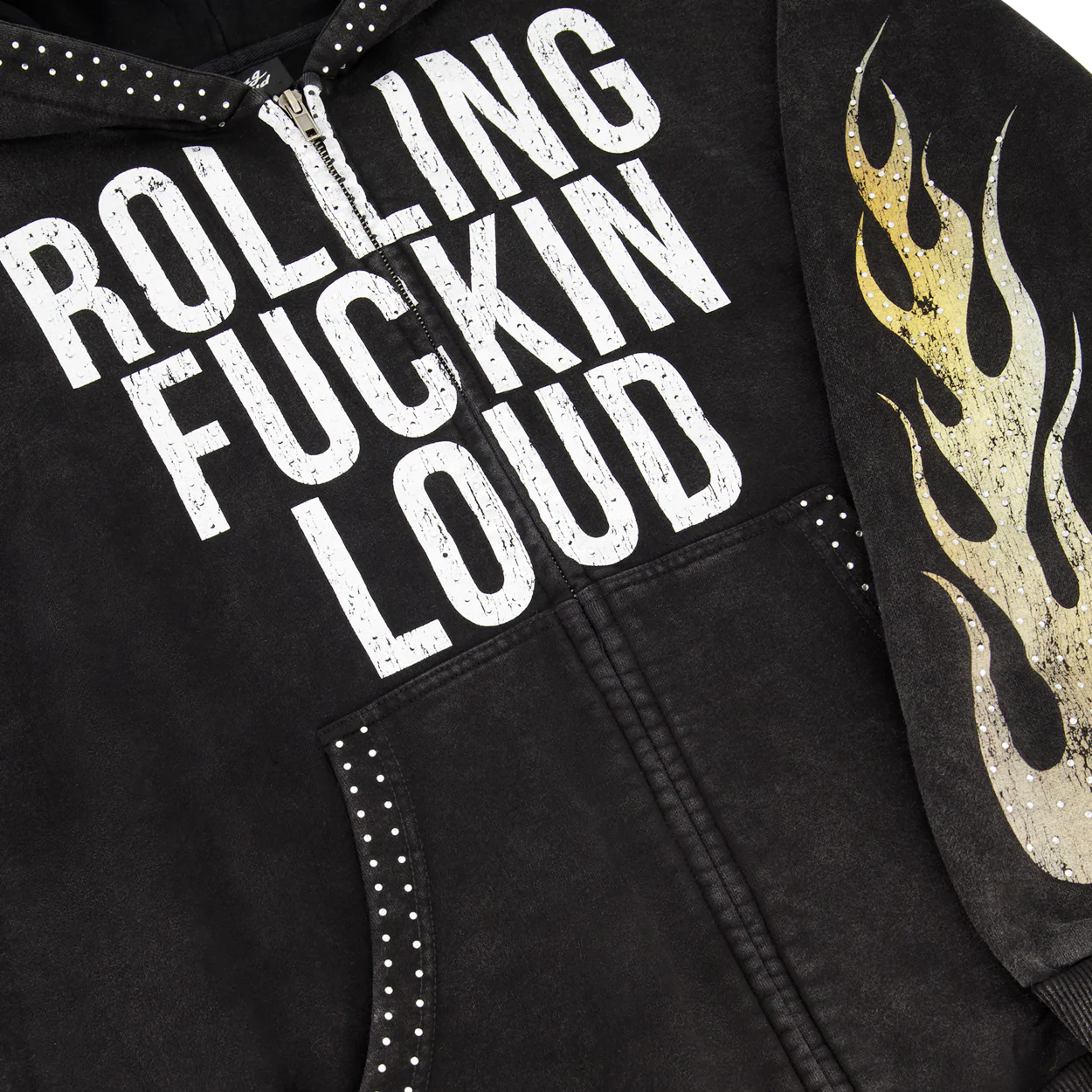 RL RFL Sunwashed Black Zip Hoodie - Image 3