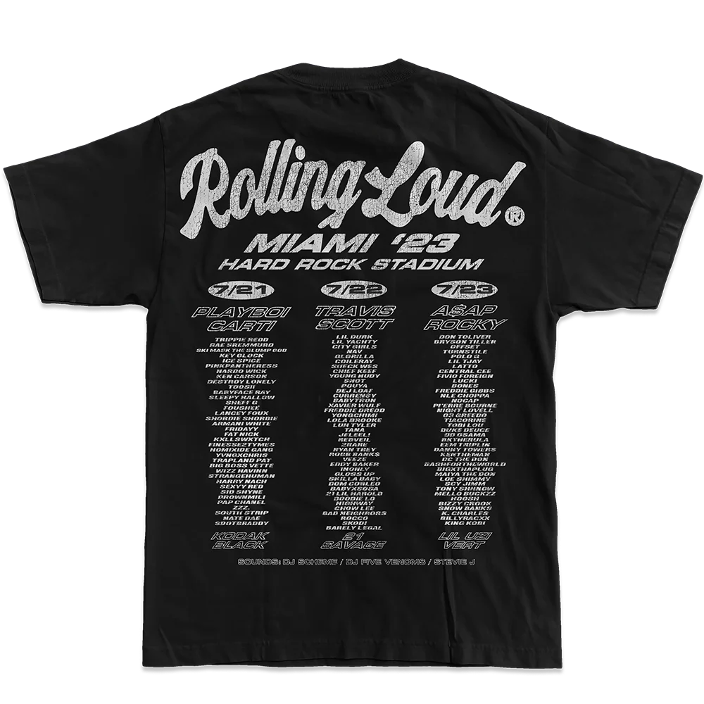 RL Simple Script Black Lineup Tee