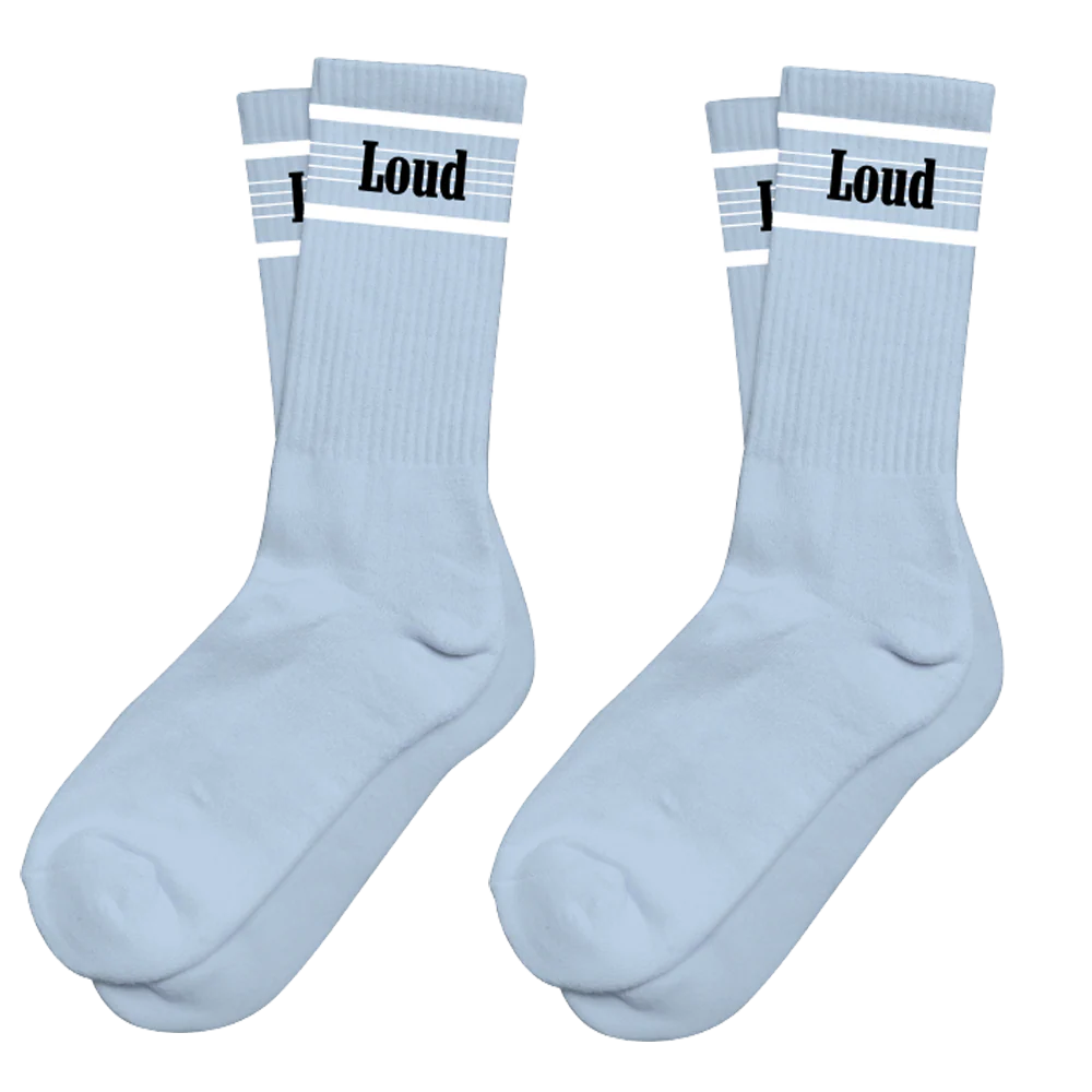 RL Stripe Baby Blue Socks