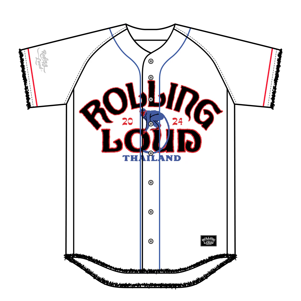RL Thailand 24 Oasis White Baseball Jersey