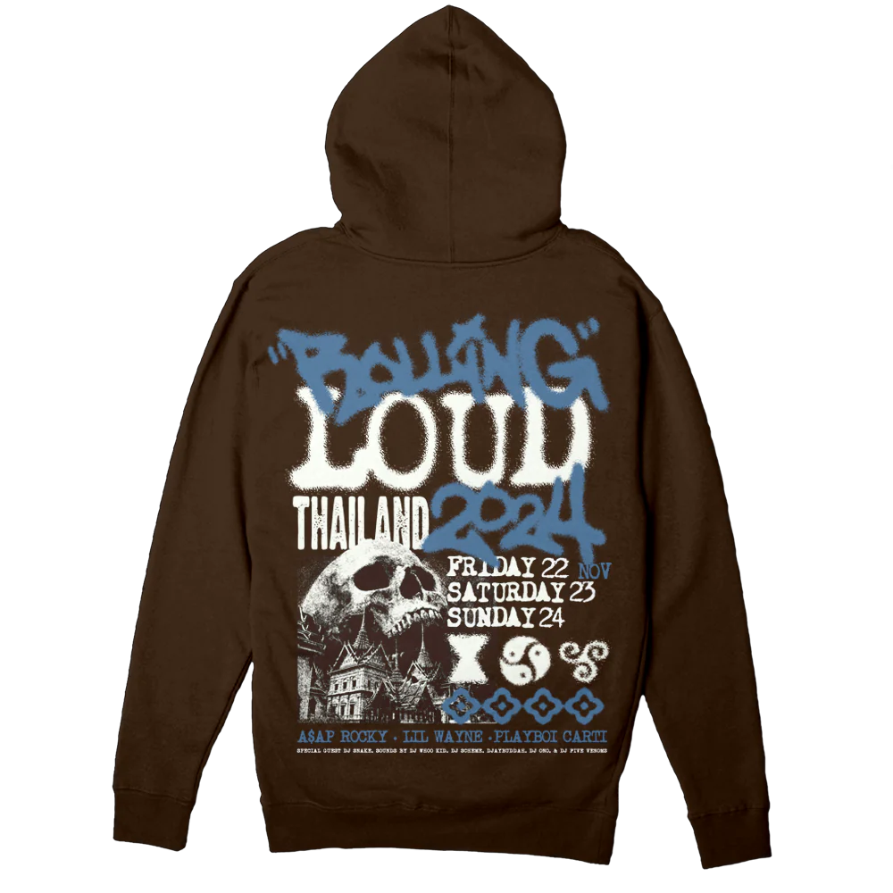 RL Thailand 24 Siam Kingdom Dark Chocolate Lineup Hoodie - Image 2