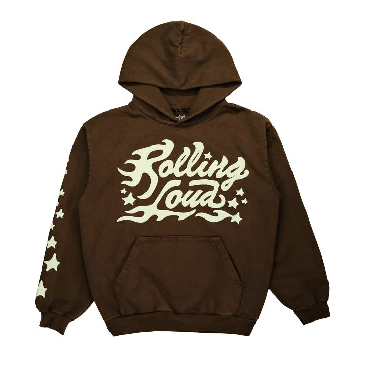RL Venom Heavyweight Garment Dyed Hoodie Brown