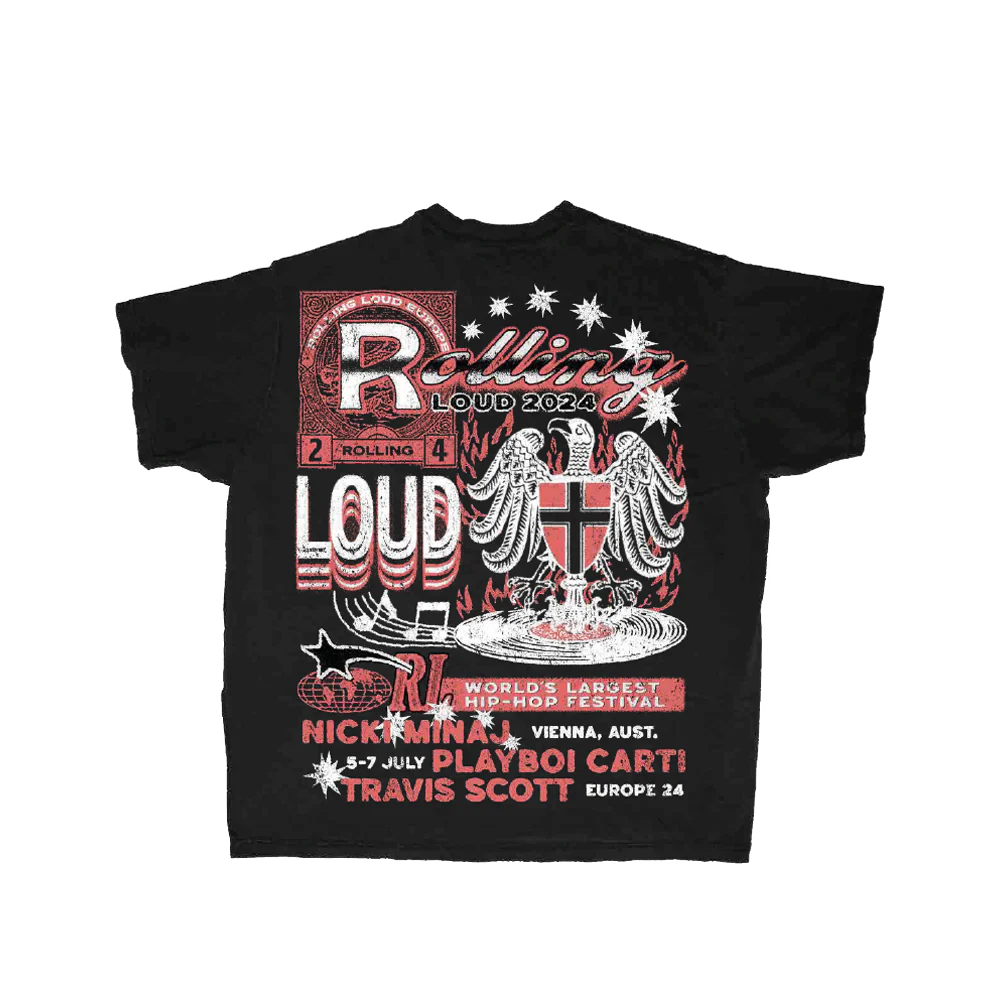 RL Vienna 24 Black Stamp Tee - Image 2