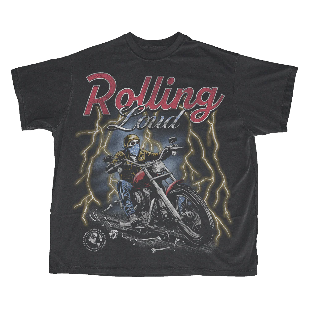 RL Vienna 24 On The Road Washed Black Lineup Tee
