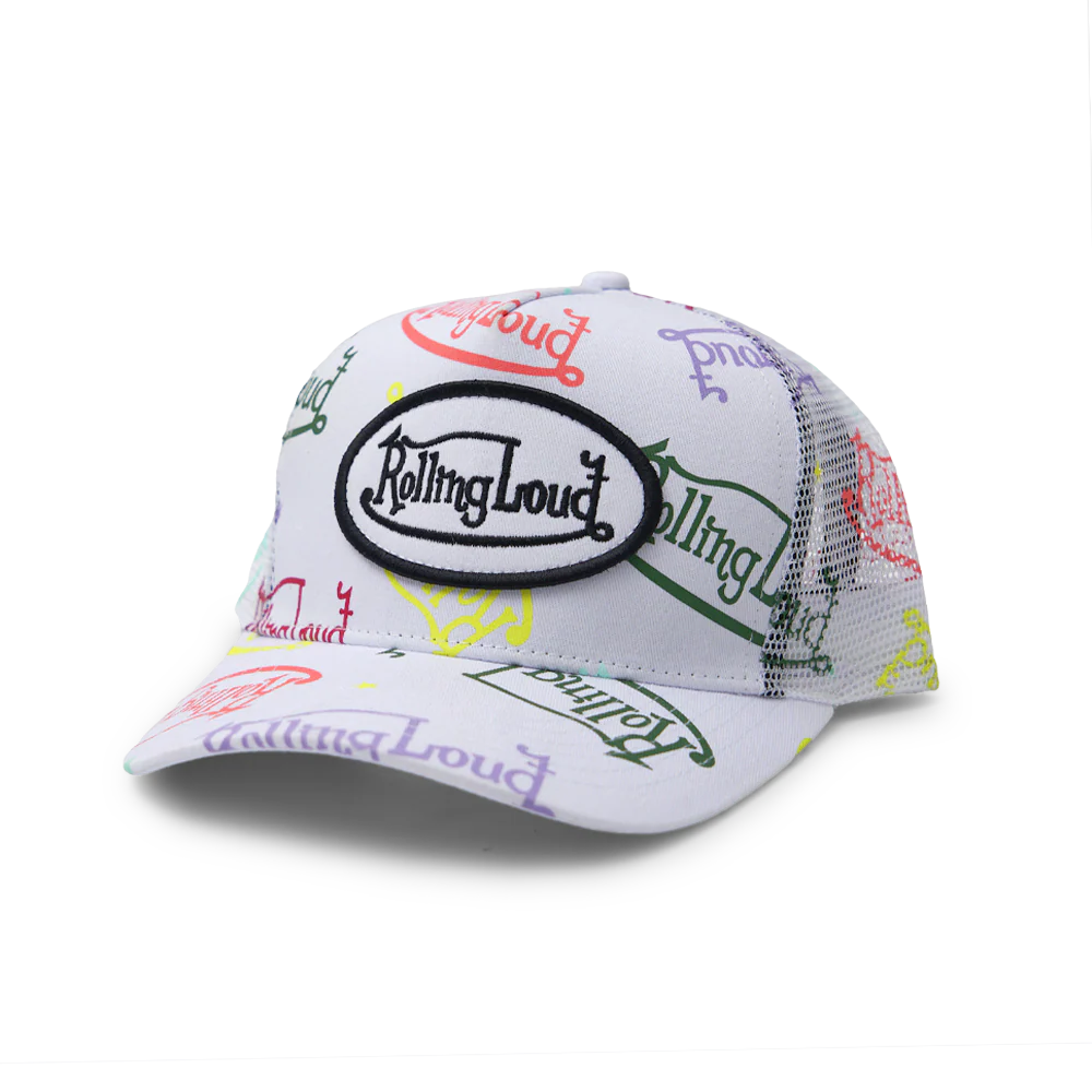 RL Von Loud White Trucker Hat - Image 4