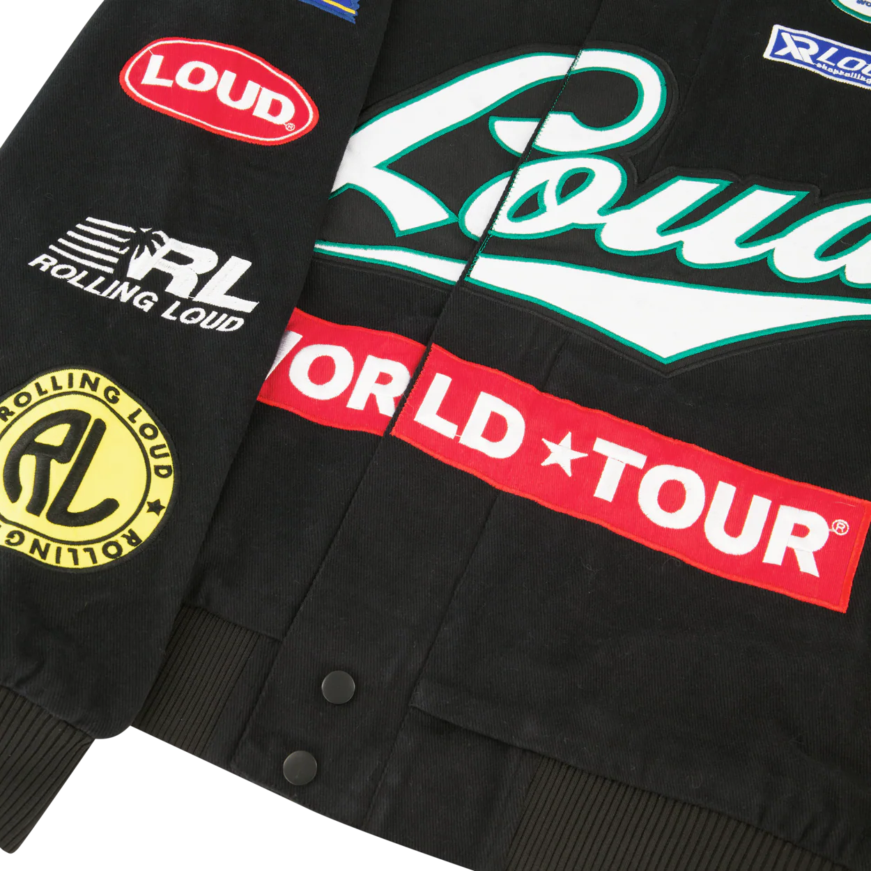 RL World Tour Black Racing Jacket - Image 3