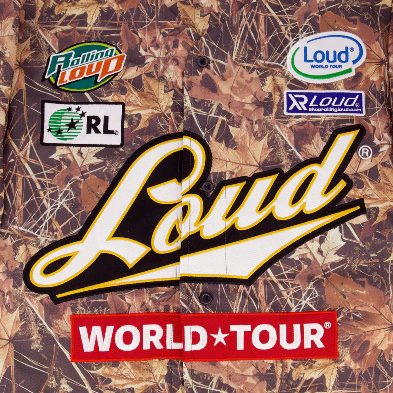 RL World Tour Patched Camo Baseball Jersey - Image 4