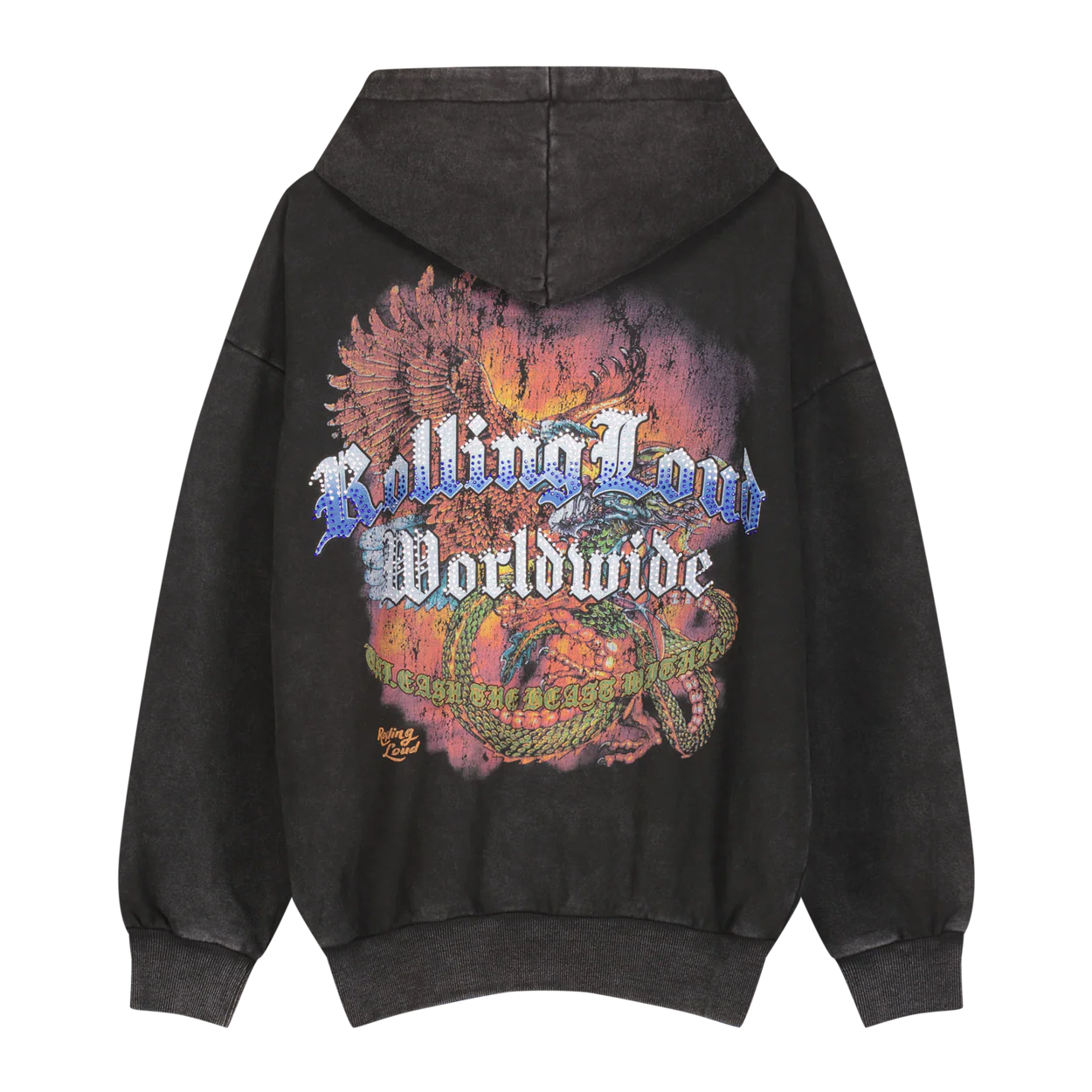 RL Worldwide Bling Black Zip Hoodie - Image 3