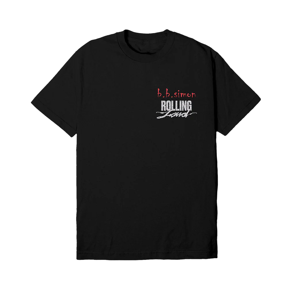 RL x BB Simon Swarovski Crystal Black Flower Tee - Image 2