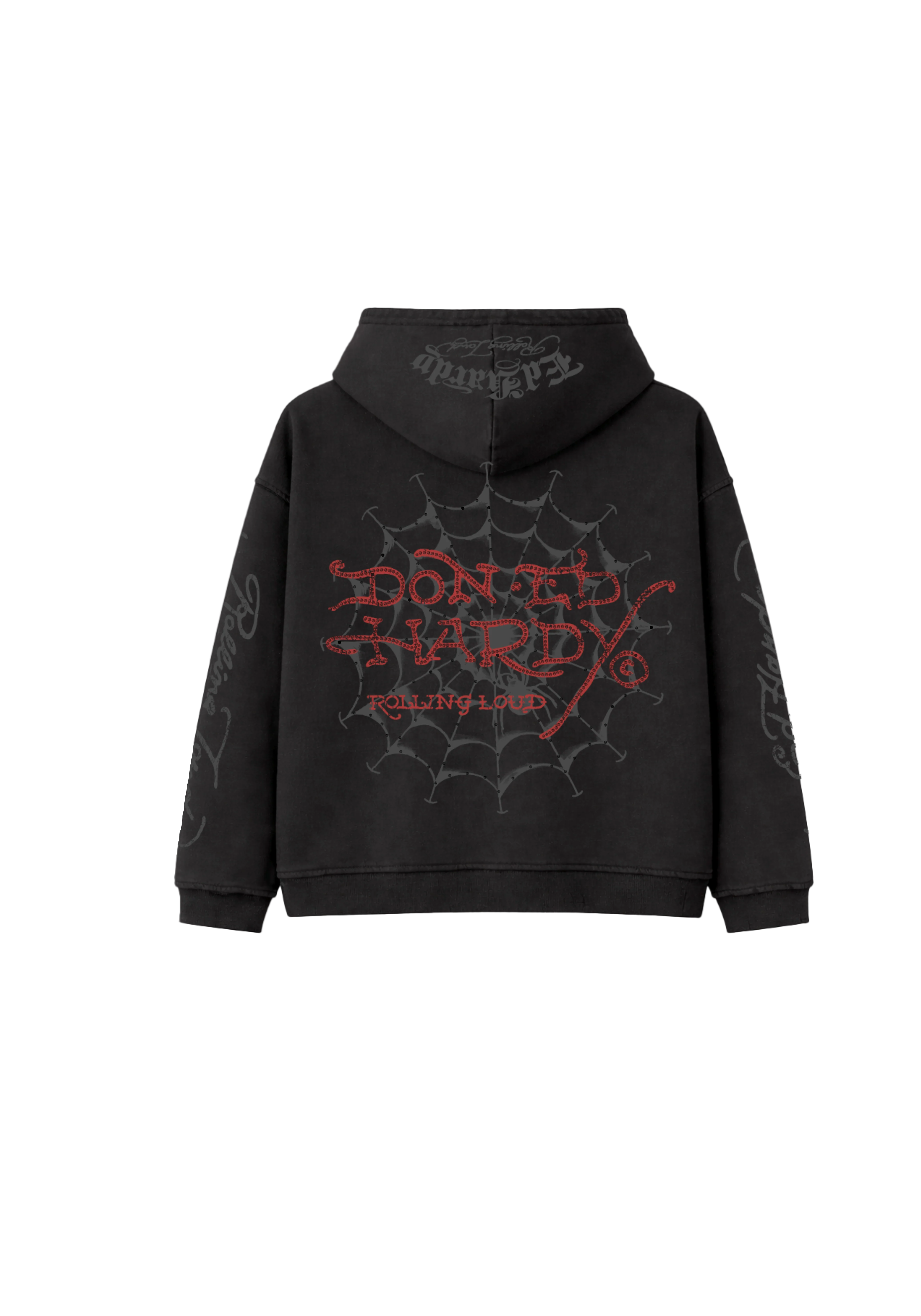 RL X ED HARDY SKULL WEB HOODIE - Image 2
