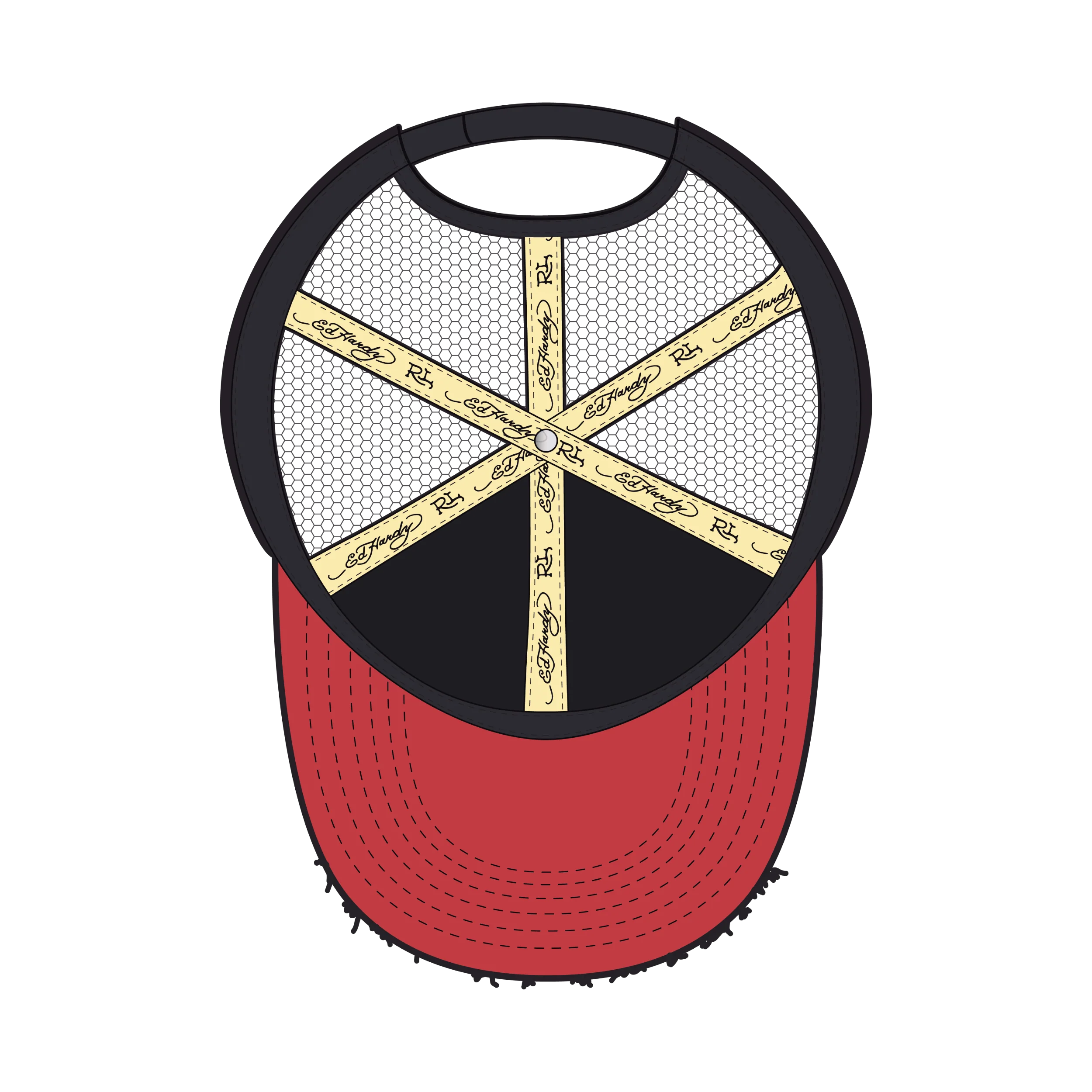 RL X ED HARDY TRUCKER HAT - Image 3