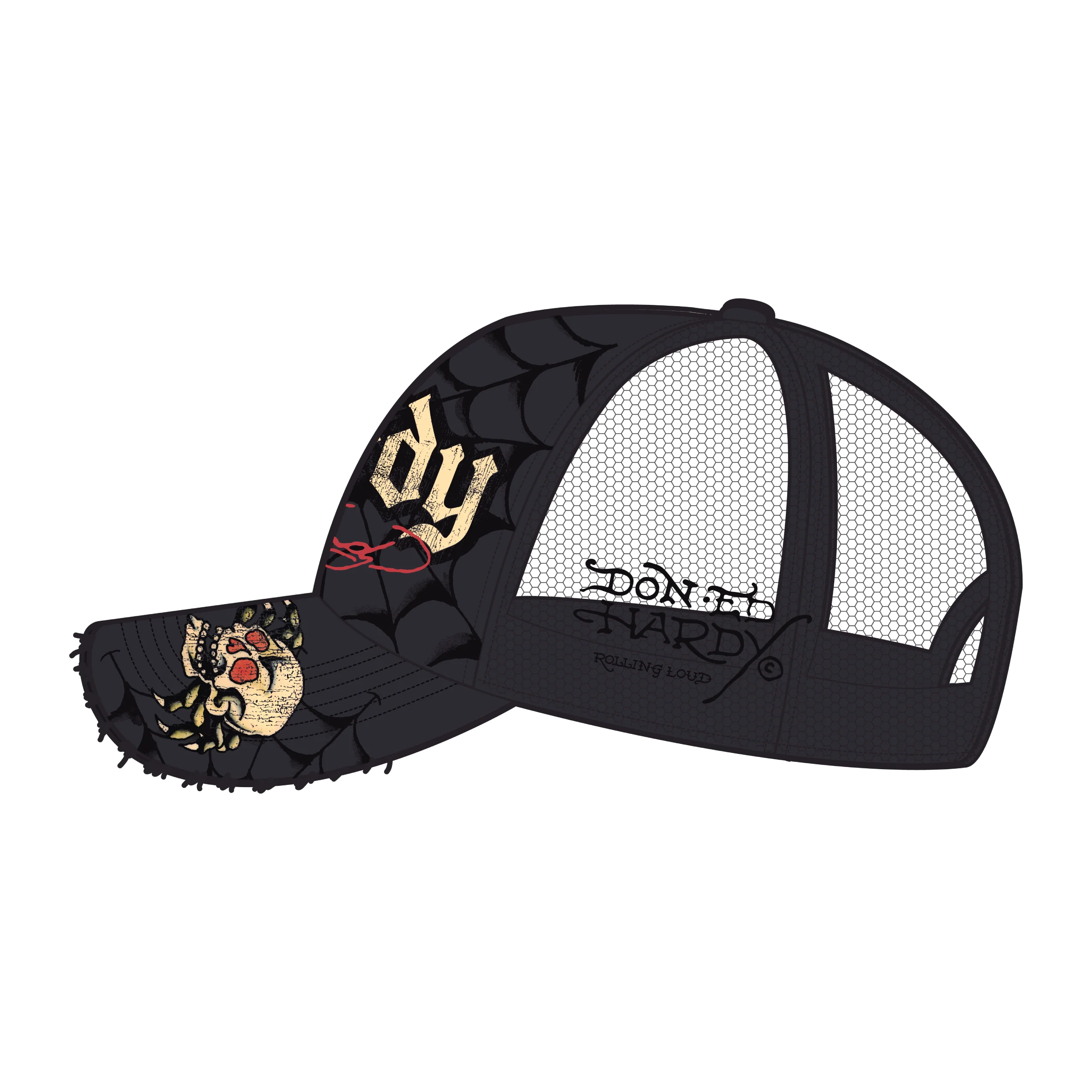 RL X ED HARDY TRUCKER HAT - Image 4