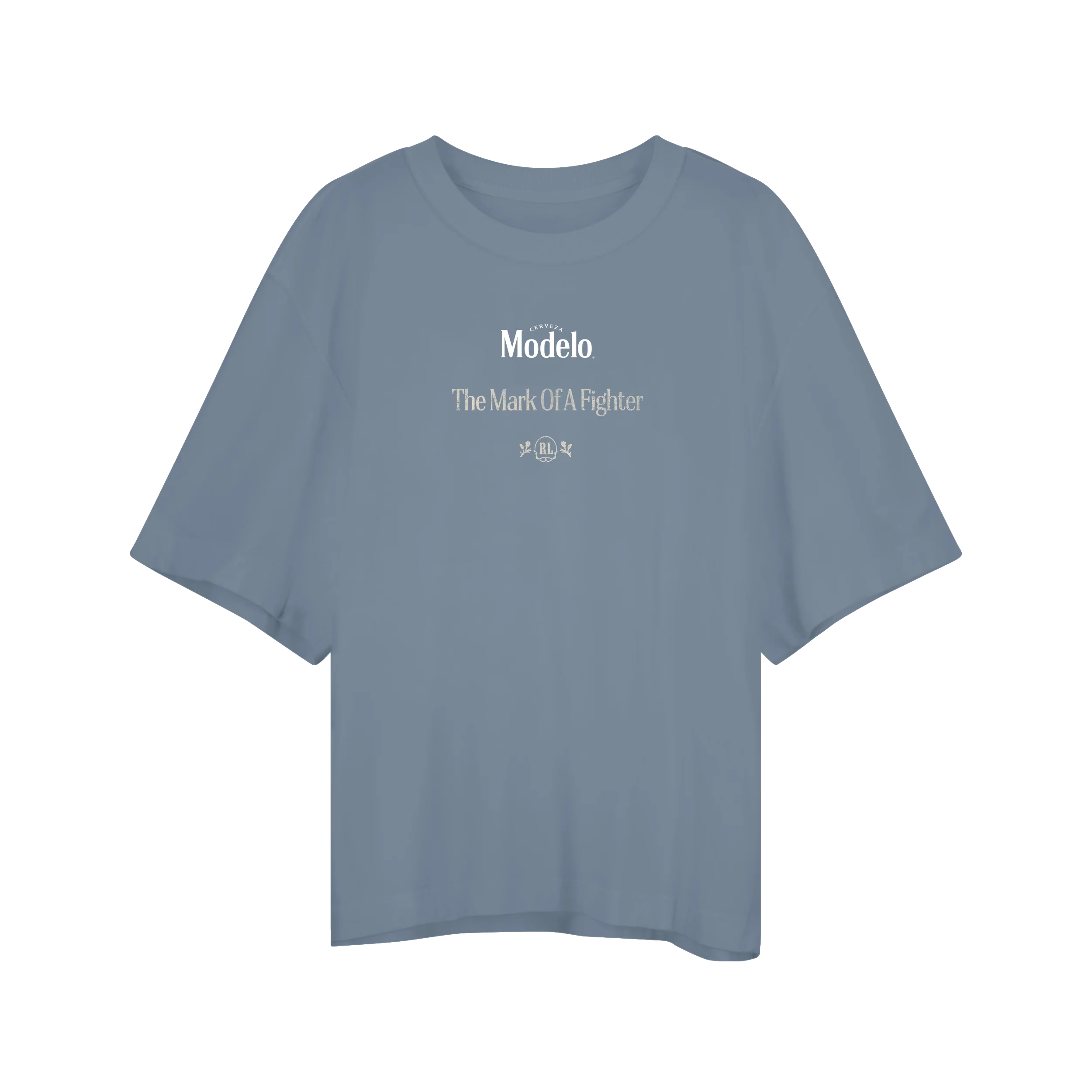 RL X Modelo Concrete Cowboy Ice Blue Tee - Image 2
