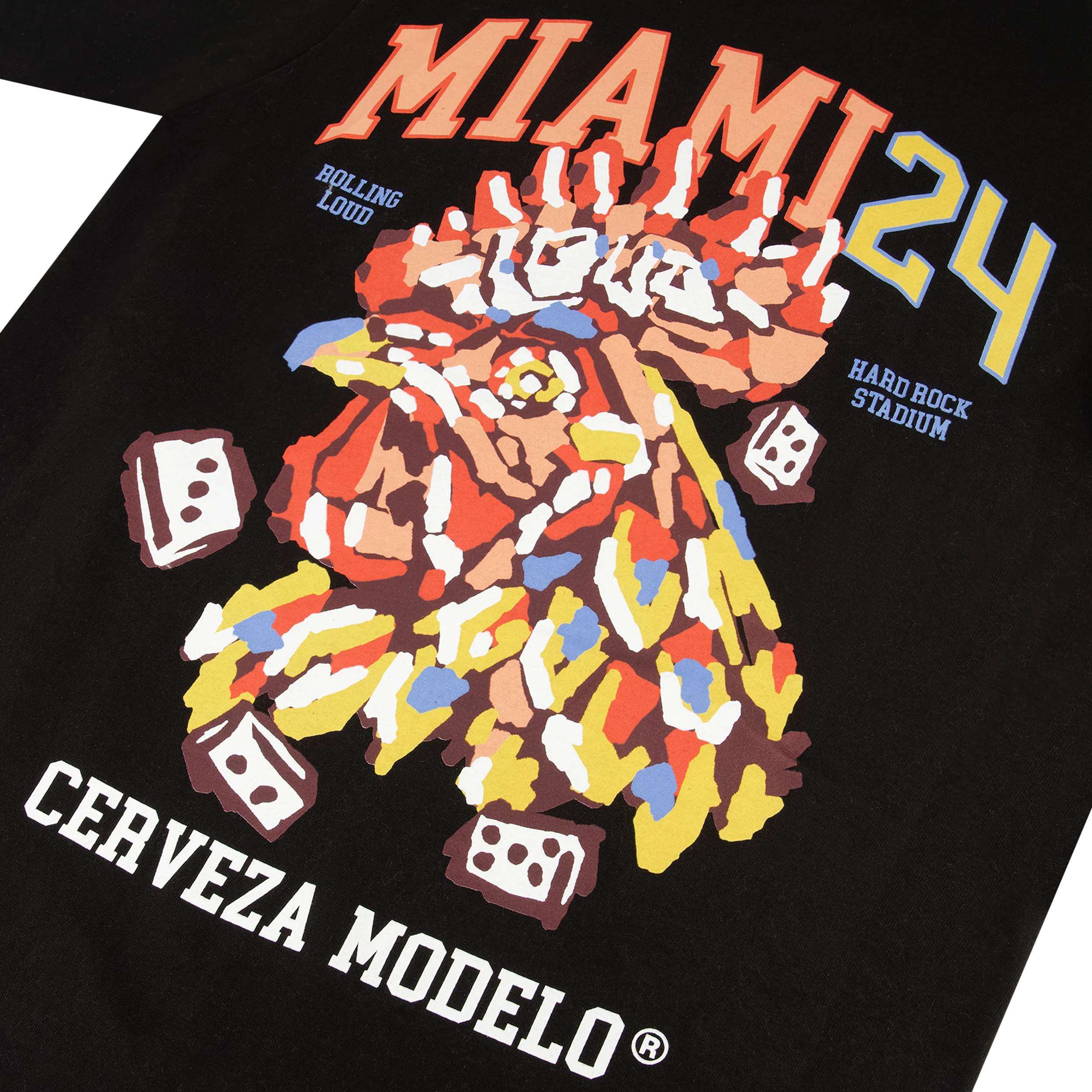 RL X Modelo Loud Rooster Black Tee - Image 3
