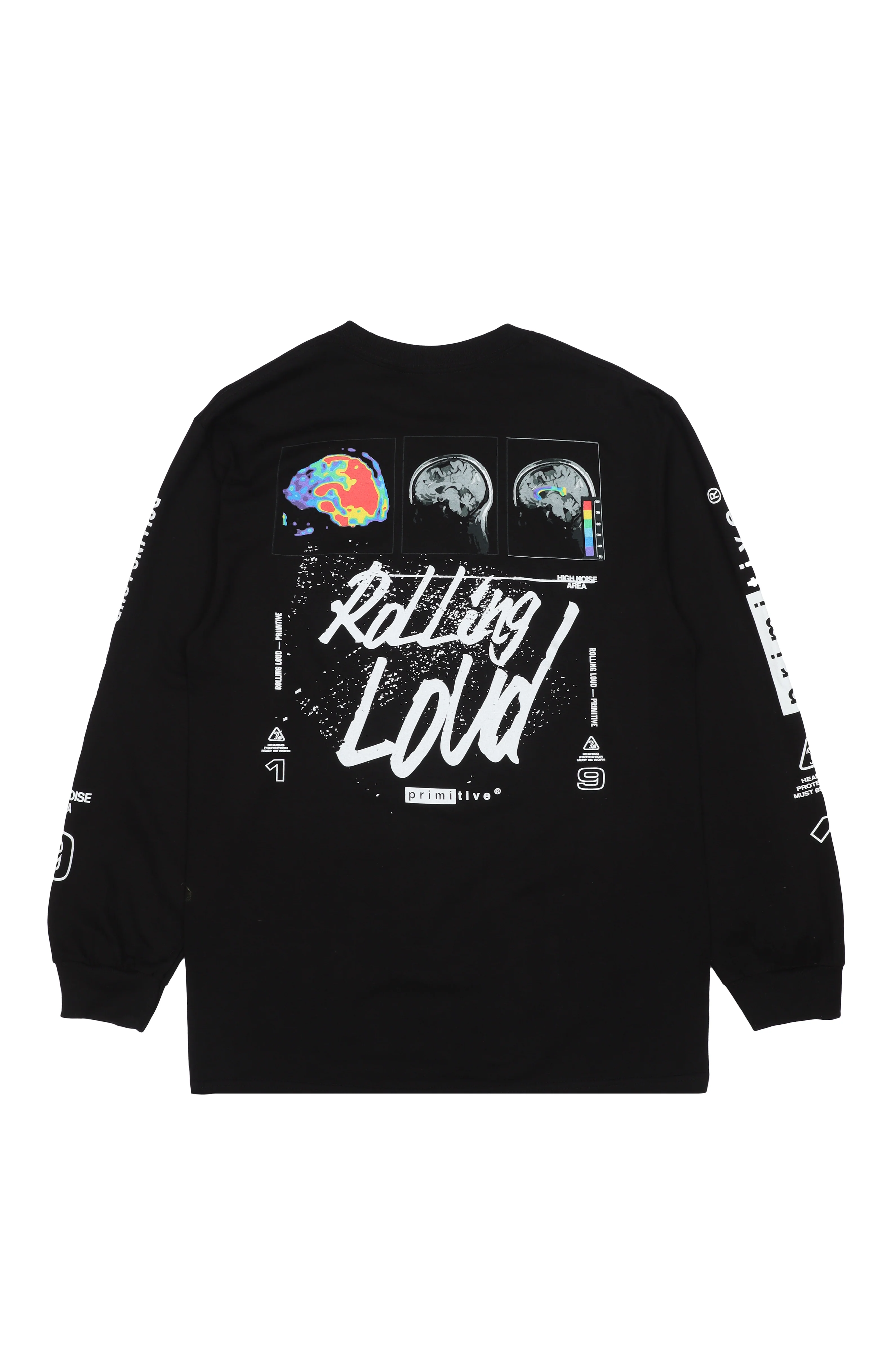RL x Primitive High Noise Black Long Sleeve Tee - Image 2