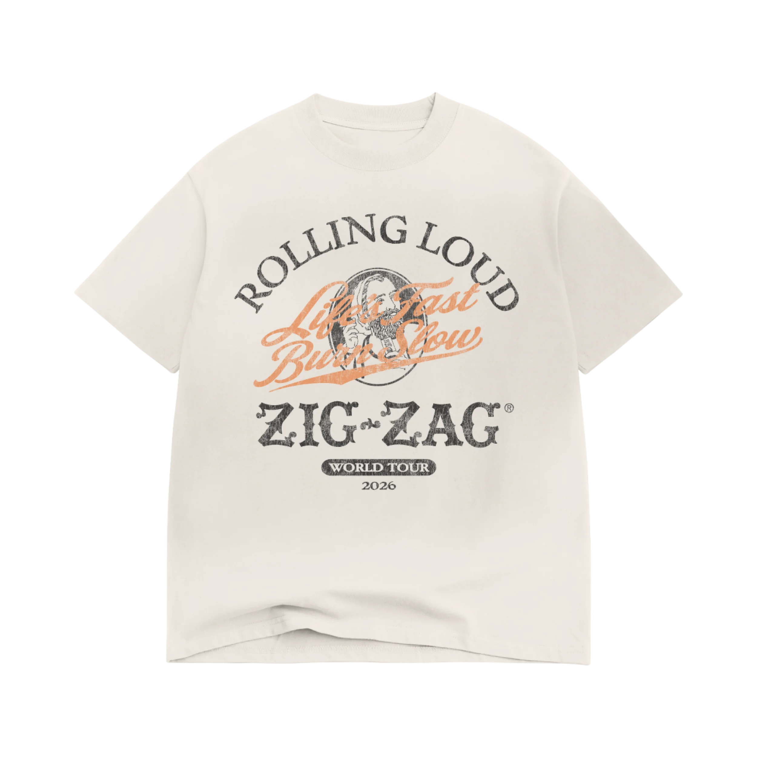 RL X ZIG-ZAG CREAM TEE
