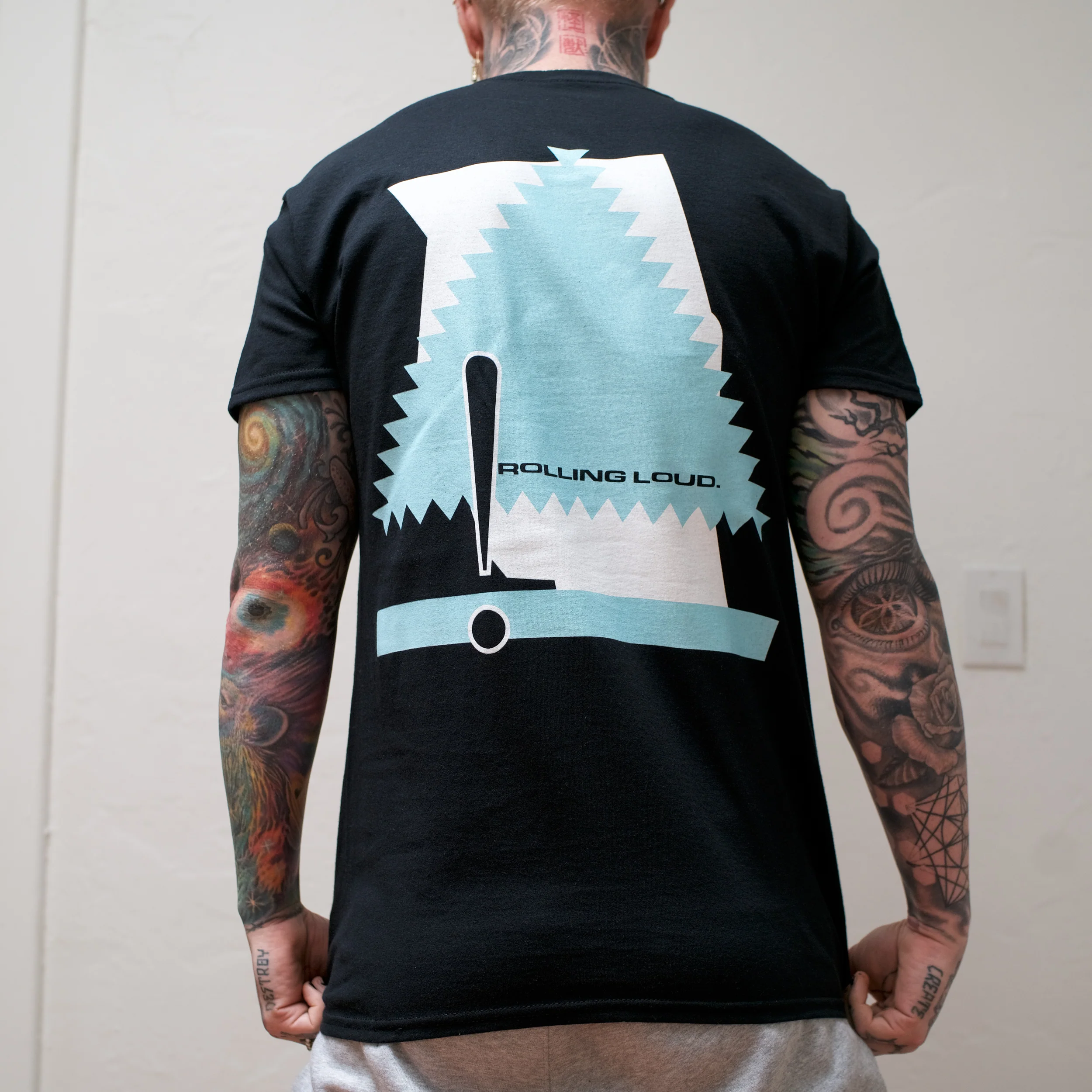 Rolling Loud Miami Rick Blue+White Tee - Image 2