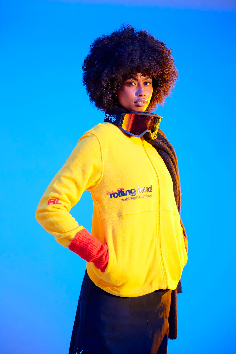 Loud Micro Fleece Jacket Yellow - Image 3
