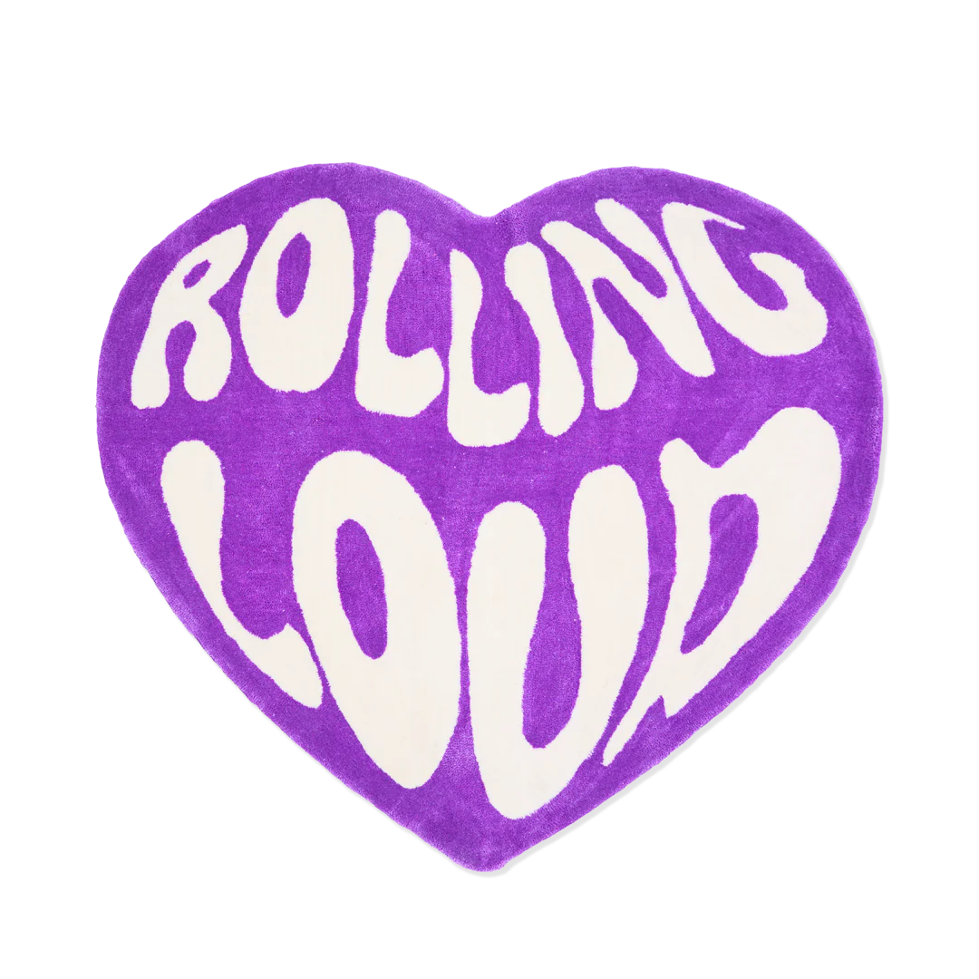 Rolling Loud Purple Heart Rug