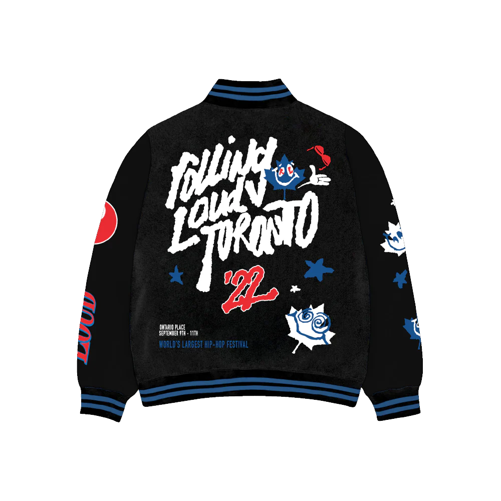 Rolling Loud Toronto 22' Letterman Jacket - Image 2