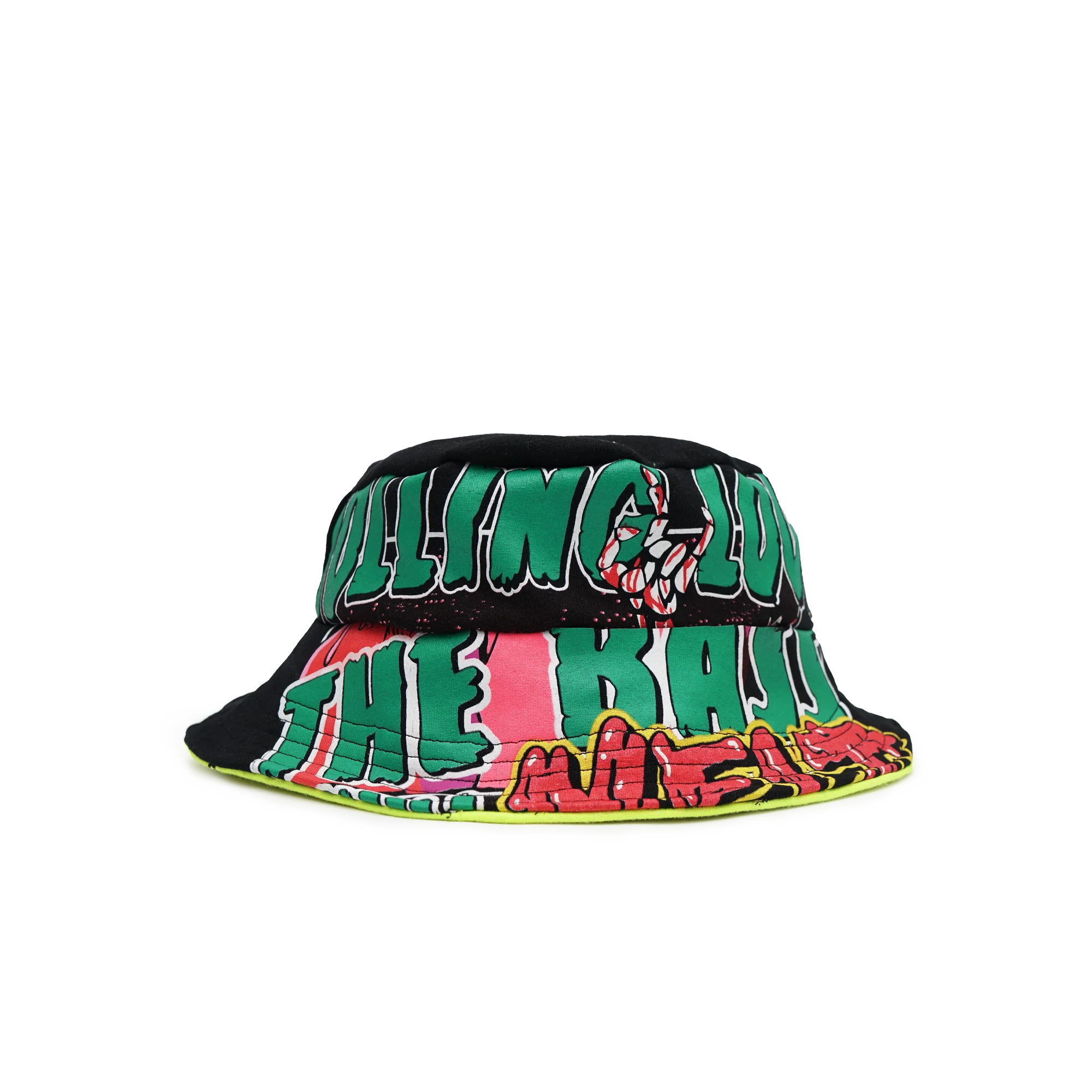 Rolling Loud x ALTAMAR Reversible Bucket Hat Lime/Black