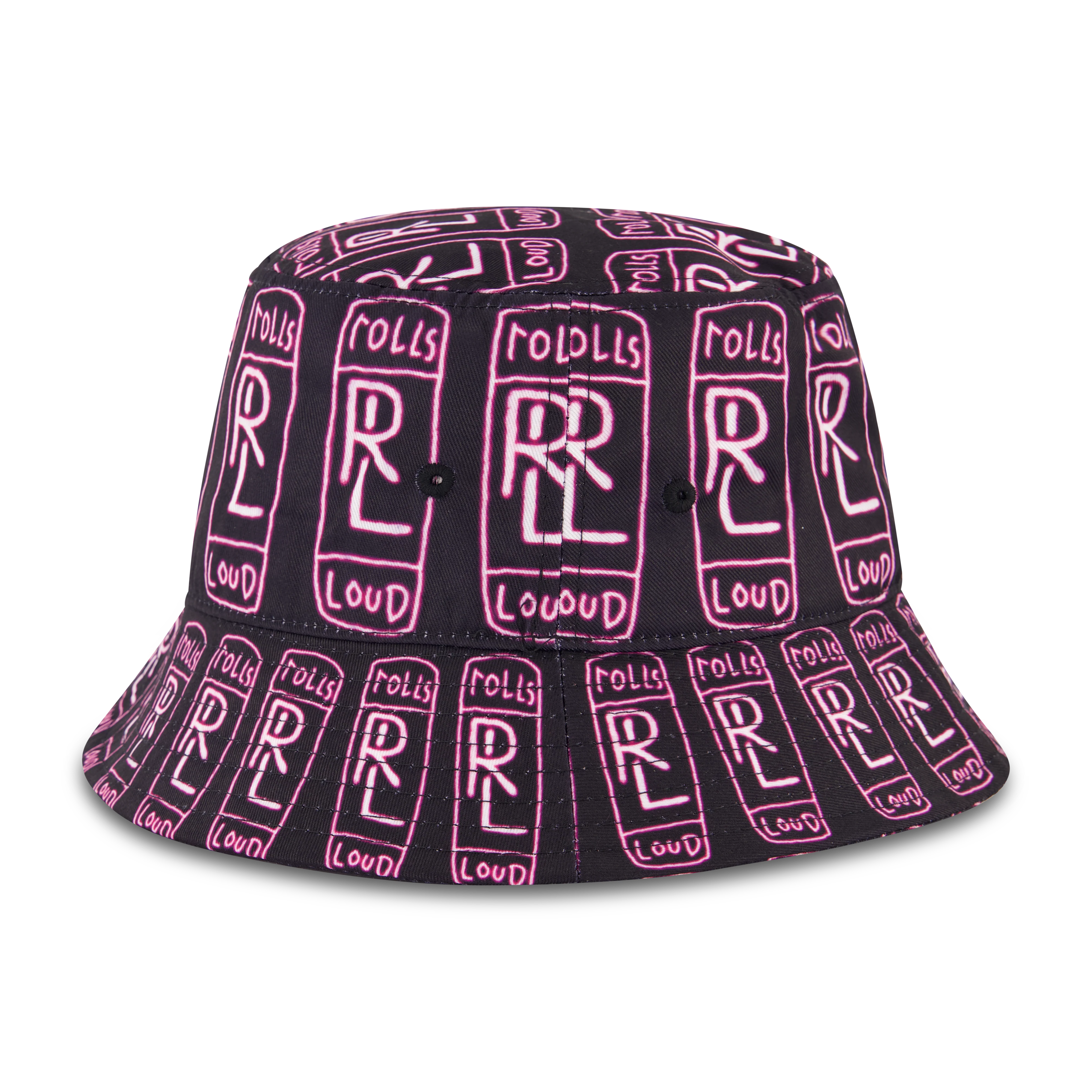 Rolling Loud x B2SS RL AOP Bucket Hat Black/Purple - Image 2