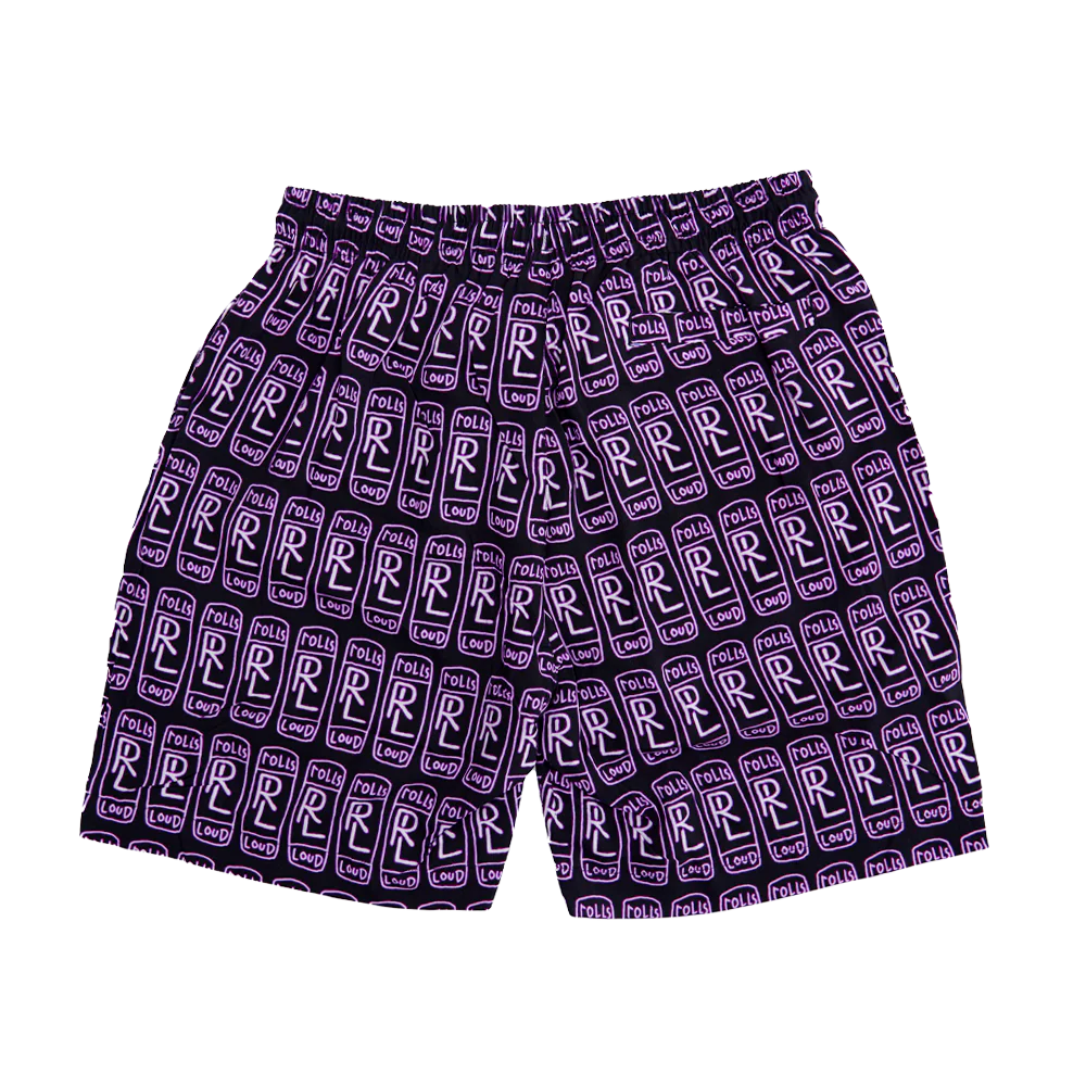 Rolling Loud x B2SS RL AOP shirt Black/Purple - Image 2