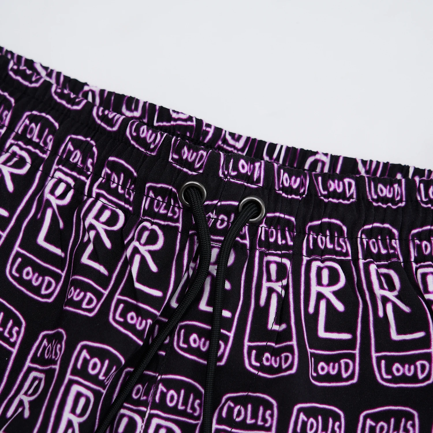Rolling Loud x B2SS RL AOP shirt Black/Purple - Image 3