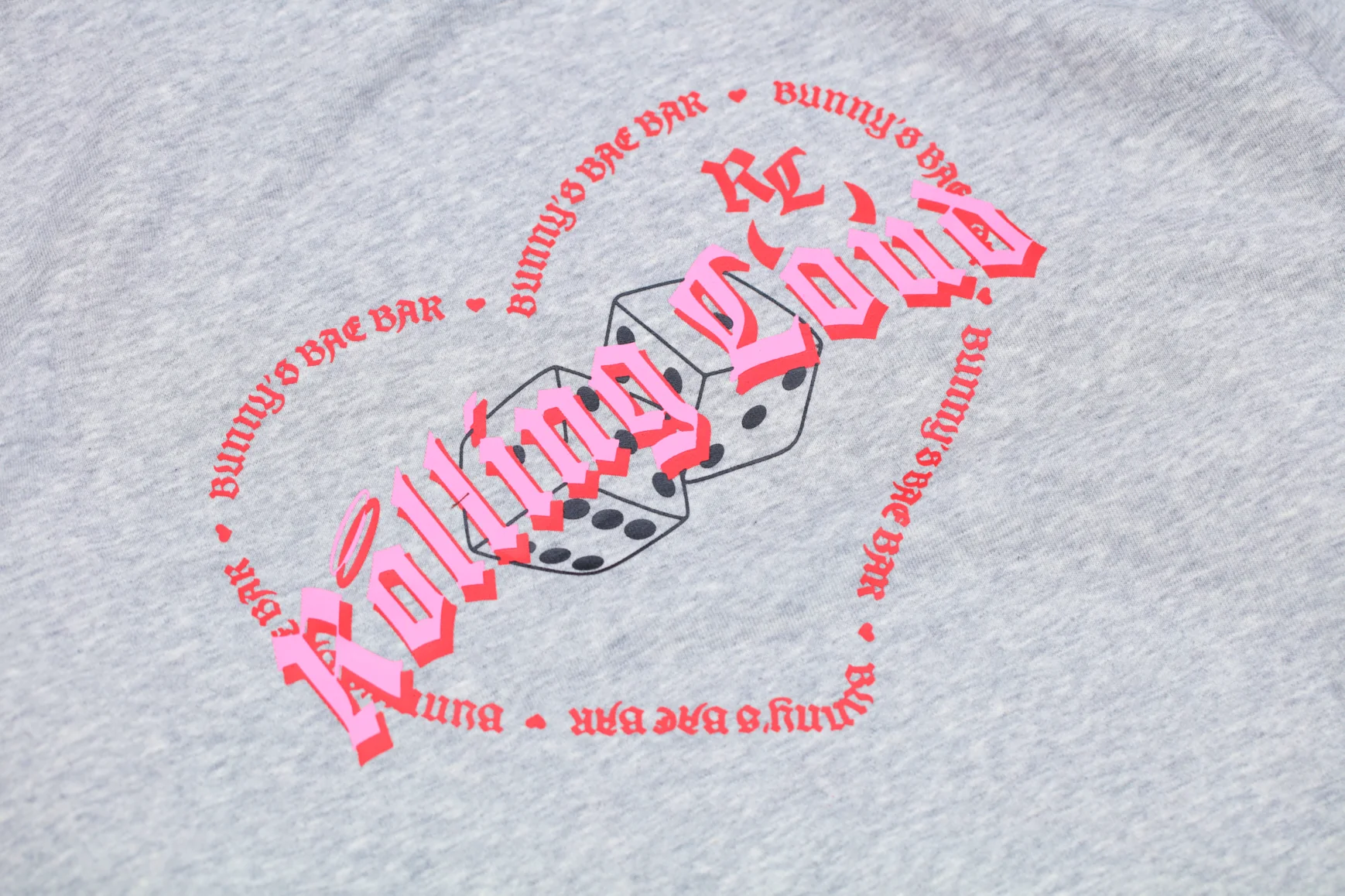 Womens Bunny Bae Bar Fleece Hoodie - Image 3