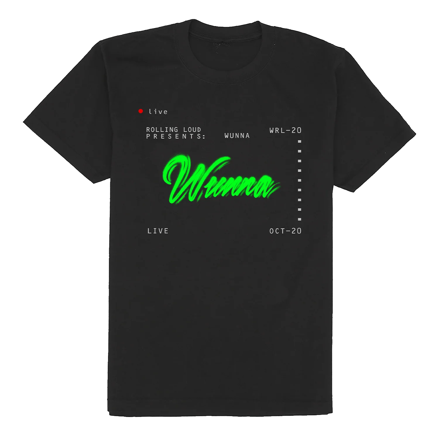 Gunna x Rolling Loud Stream Black T Shirt